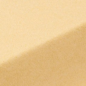 decoDoma Cearşaf cu elastic frotir EXCLUSIVE galben 90 x 200 cm