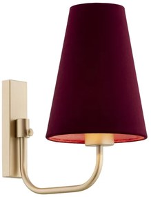 Lampă de perete SAFIANO 1xE27/15W/230V roșu-burgund Argon 8376