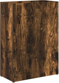 vidaXL Suport pentru umbrele Stejar fumuriu 40 x 20 x 55,5 cm