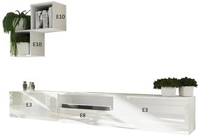 Mobilier living Berny 35 (negru + negru lucios). 1036095