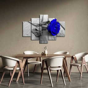 Tablou - Trandafir albastru (150x105 cm)