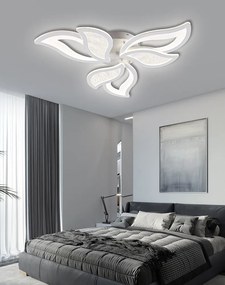 Lustra Led Cu Telecomanda, Elit's Auge, 144w, Alb