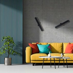 Aplica LED de perete BERNADETTA, 10 W, 230 V, 4000 K, neagră