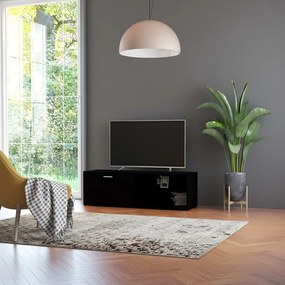 801153 vidaXL Dulap TV, negru, 120 x 34 x 37 cm, lemn prelucrat