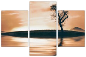 Tablou - Copaci pe insulă (90x60 cm)