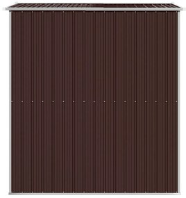 Sopron de gradina, maro inchis, 192x191x223 cm, otel galvanizat 192 x 191 x 223 cm