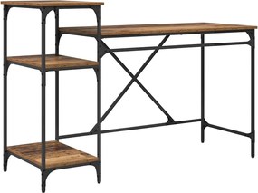 vidaXL Birou Lemn Vechi 135 x 50 x 90 cm Lemn compozit