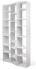Bibliotecă albă 108x224 cm Valsa – TemaHome