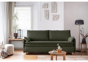 Canapea verde extensibilă 207 cm Simon – Miuform