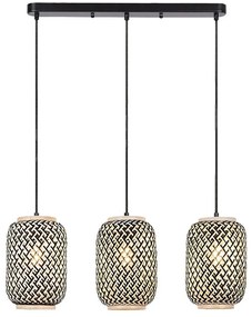 Lustra suspendata design industrial Adalla rattan