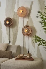 Aplica de perete eco din bambus Kalimantan XS 30cm, bl/nat