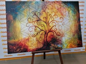 Tablou copac cu floarea vieții