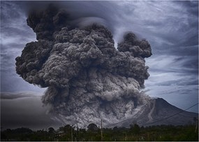 Tablou - Erupție vulcanică (70x50 cm)