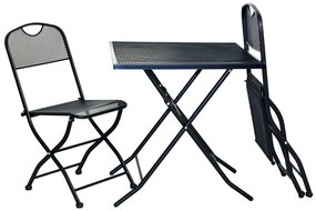 Masă metalică de grădină ZWMT-70F - 72 cm, pliabilă