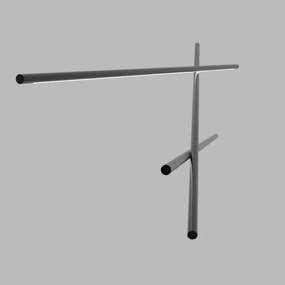 Lustra LED design liniar Eletra negru, L-180cm