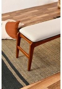 Bancă Touch Cream and Walnut