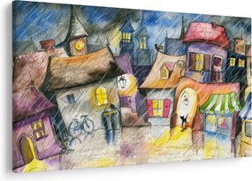 Tablou - Oraș western (90x60 cm)