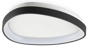 Plafoniera LED design circular Gemini pl d042 on-off 2700k negru