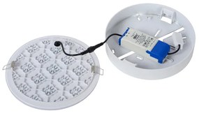 Plafonieră LED încastrată dimabilă 2 în 1 CERES 30W/230V IP44 albă Lucide 28112/30/31