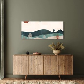 Tablou - Peisaj ilustrat (120x50 cm)