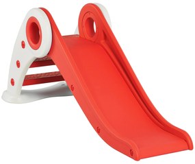 HOMCOM Tobogan Copii Pliabil 3 până la 6 Ani Utilizare interior exterior dim. 120L x 50l x 56Î cm HDPE Rouge | Aosom Romania
