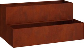 vidaXL Vază pentru Grădină Ruginit 100 x 60 x 45 cm