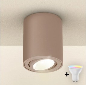 Brilagi - Spot încastrat LED RGBW dimerizabil MIA 1xGU10/4,8W/230V 100x80 mm bej