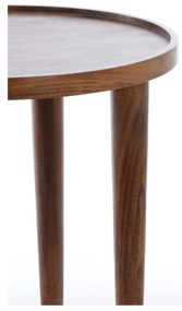 Măsuță auxiliară rotundă din lemn masiv de acacia ø 45 cm Qiano – Light &amp; Living