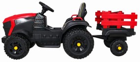 Tractor Electric XXL cu acumulator pentru copii NOVOKIDS™ Super Tytan Farmer , Cu remorca, Melodii si USB , 3-8 ani , Baterie12V, 2 Viteze, lungime