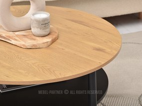 Măsuță de cafea Randolf Xl (stejar + negru). 1111701