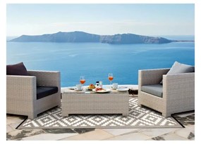 Covor reversibil potrivit și pentru exterior Green Decore Nirvana, 120 x 180 cm, alb - bej