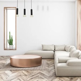 Lustră pe cablu DANTE 3xGU10/25W/230V negru/aurie