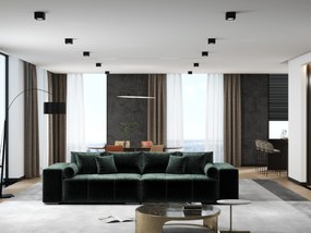 Canapea extensibilă dumonde cu ladă de depozitare si sezut confortabil din spuma high-density, Marbela Euphoria Green XXL 295x100 cm