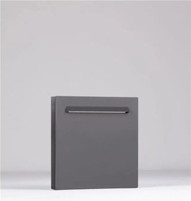 Mini Stalp de exterior LED 3000K, IP67 RECTO H-23cm gri inchis