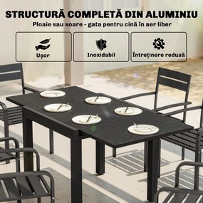 Outsunny Masă Mare pentru Exterior, Grădini, Terase și Spații Verzi | Aosom Romania