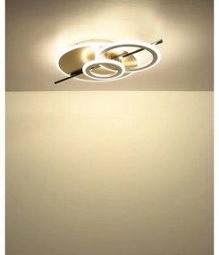 Plafoniera LED metal sampanie NORRIS