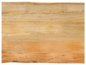 370741 vidaXL Blat masă cu margini, 90x60x3,8 cm, lemn masiv mango