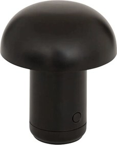 Lampă de masă LED FUNGHI 11,2 cm, neagra