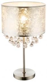 Veioza moderna design elegant Amy I argintie 15188T3 GL
