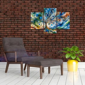 Tablou – Arbore energetic colorat (90x60 cm)