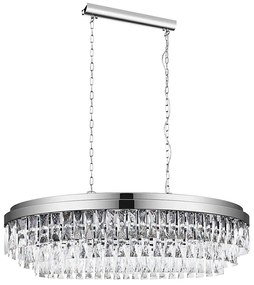 Lustră pe lanț VALPARAISO 10xE14/40W/230V crom lucios Eglo 39494