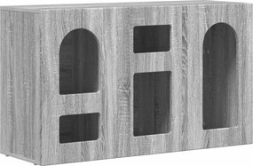 vidaXL Bufet Gri Sonoma 100 x 35 x 59 cm Lemn compozit
