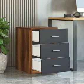 Comodă Vincent 3 (nuc + antracit). 1072627