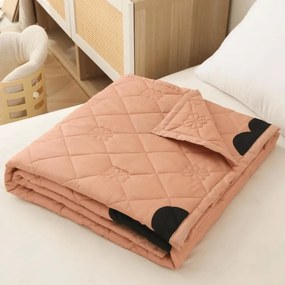 Patura de vara HEARTIX 140x200 cm, portocaliu