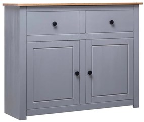Servantă, gri, 93 x 40 x 80 cm, lemn masiv pin, gama panama