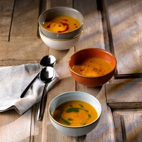 Bol Mineral Ceramica Premium Termorezistent Alb+Picatele (18cm, 1000ml)