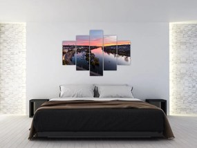 Tablou cu Praga nocturnă (150x105 cm)