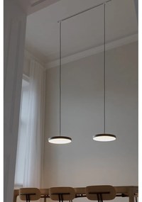 Lustră neagră LED cu intensitate reglabilă cu abajur din metal ø 43 cm Asteria Plus Medium – UMAGE