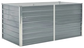 Pat inalt straturi, 160x80x77, otel galvanizat, gri 1, Gri, 160 x 80 x 77 cm