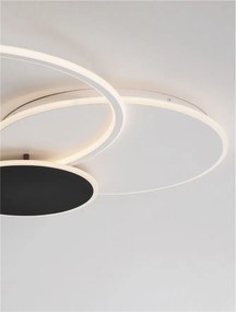 Lustra LED aplicata stil modern RUBIC alb negru